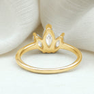 Marquise Cut Lab Grown Diamond 3 Stone Engagement Ring Lab - ( EF-VS ) - Rosec Jewels