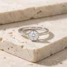 IGI Certified 1 CT Lab Grown Diamond Ring in Bezel Setting Lab - ( E-VS1 ) - Rosec Jewels