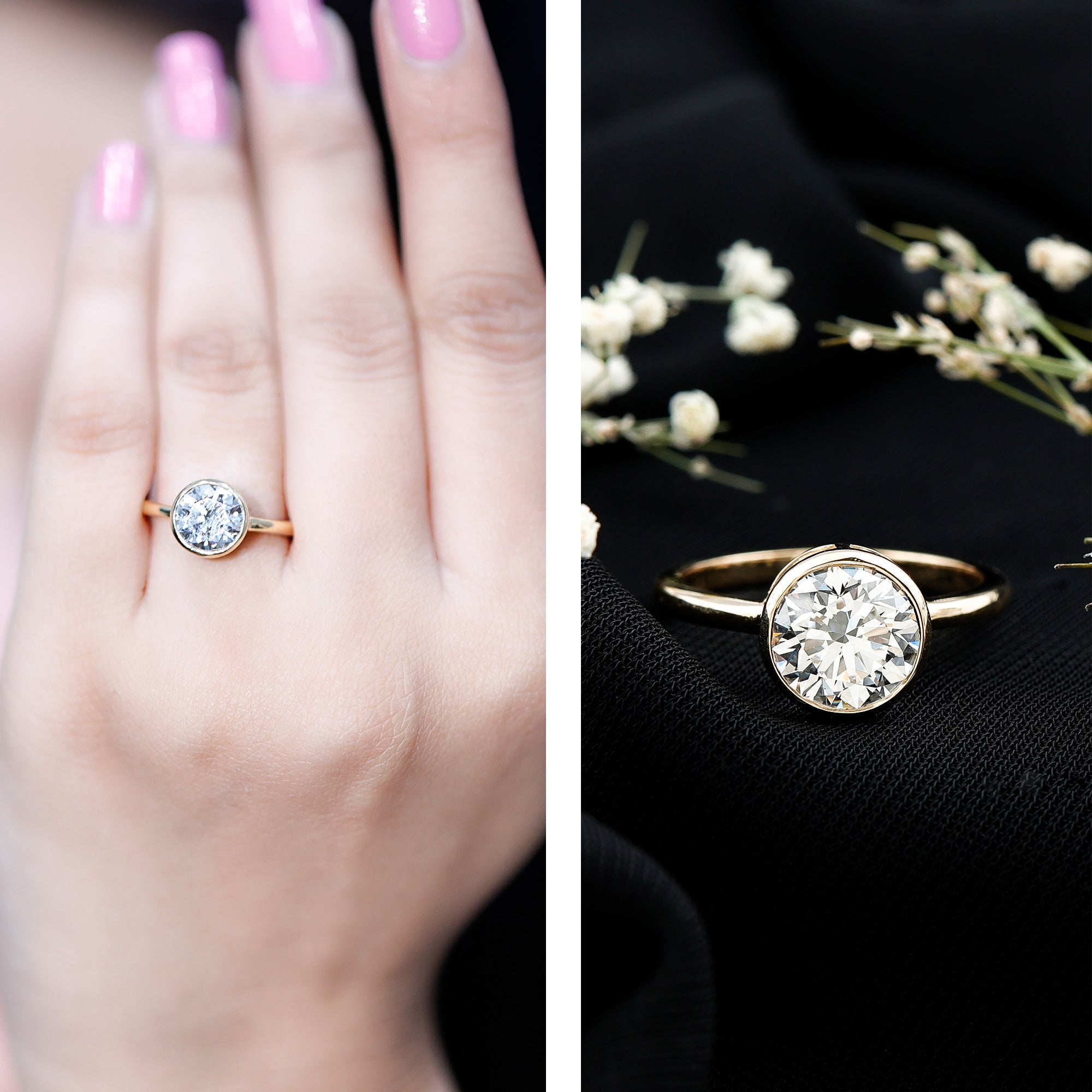 2 CT IGI Certified Lab Grown Diamond Solitaire Engagement Ring Lab - ( EF-VS ) - Rosec Jewels