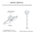 IGI Certified 1 Carat Lab Created Diamond Engagement Ring Lab - ( E-VS1 ) - Rosec Jewels
