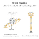 IGI Certified 1 Carat Lab Created Diamond Engagement Ring Lab - ( E-VS1 ) - Rosec Jewels