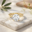 IGI Certified 5 CT Lab Grown Diamond Big Engagement Ring Lab - ( E-VS1 ) - Rosec Jewels