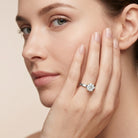 Peg Head Set 1 Carat Lab Grown Diamond Solitaire Ring with IGI Certificate Lab - ( E-VS1 ) - Rosec Jewels