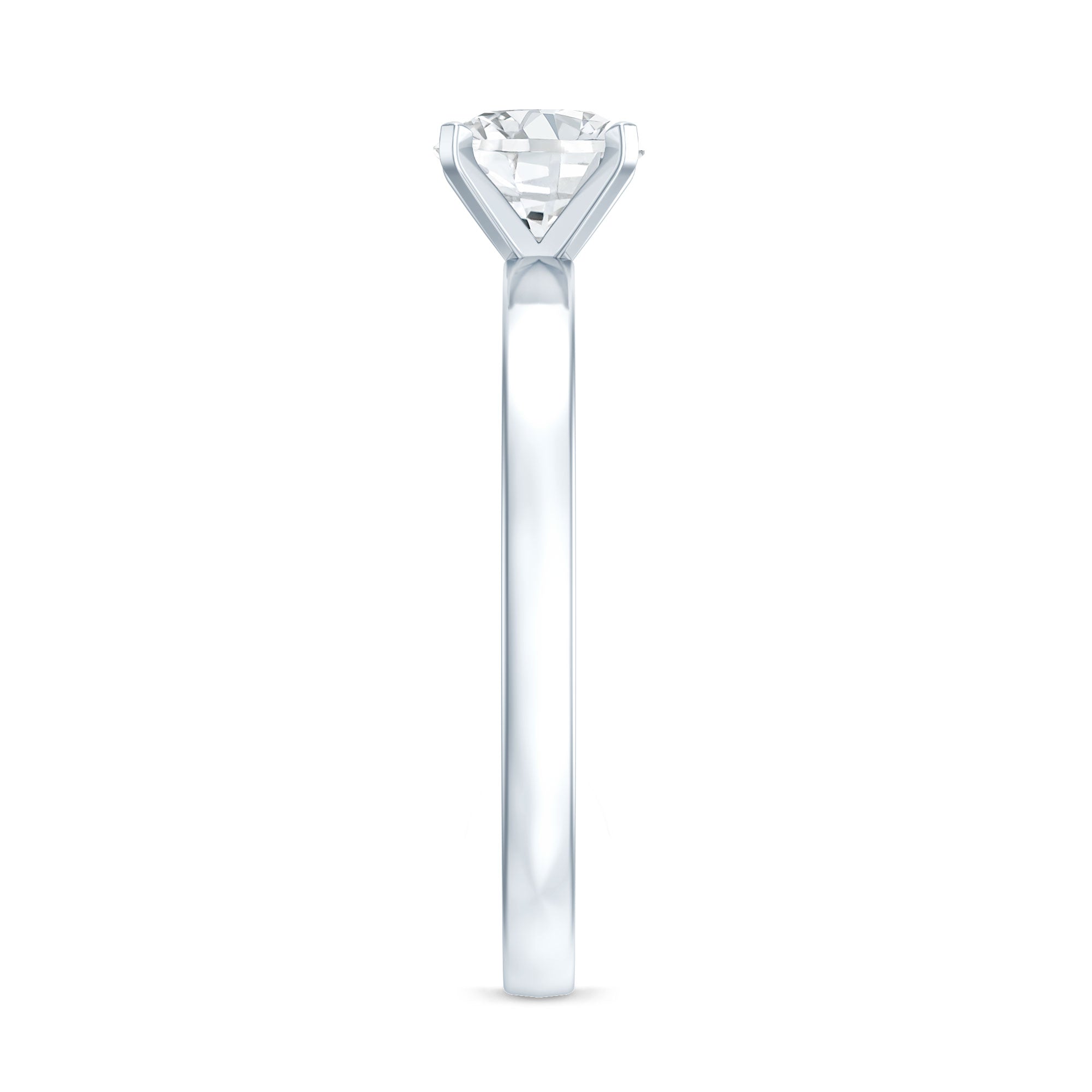 Rosec Jewels-Peg Head Set 1 Carat Lab Grown Diamond Solitaire Ring with IGI Certificate