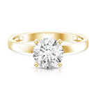 Rosec Jewels-IGI Certified 3 CT Round Lab Grown Diamond Solitaire Engagement Ring