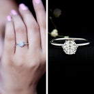 1 Carat Lab Grown Diamond Solitaire Engagement Ring with IGI Certificate Lab - ( E-VS1 ) - Rosec Jewels