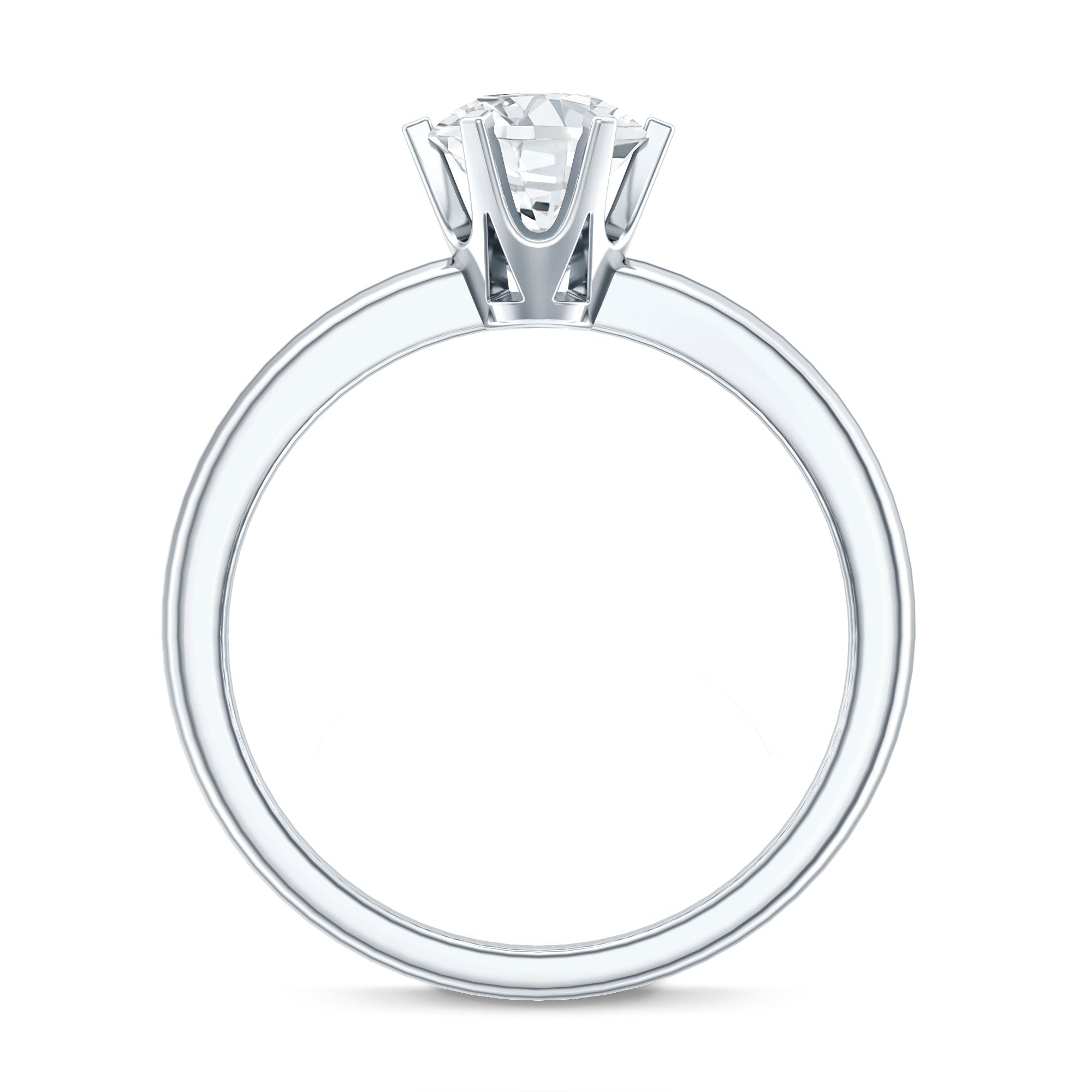 Rosec Jewels-1 Carat Lab Grown Diamond Solitaire Engagement Ring with IGI Certificate