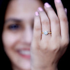1 Carat Lab Grown Diamond Solitaire Engagement Ring with IGI Certificate Lab - ( E-VS1 ) - Rosec Jewels
