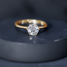 1 Carat Lab Grown Diamond Solitaire Engagement Ring with IGI Certificate Lab - ( E-VS1 ) - Rosec Jewels