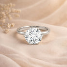 IGI Certified 5 Carat Lab Grown Diamond Solitaire Engagement Ring Lab - ( E-VS1 ) - Rosec Jewels
