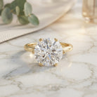 4 Carat Lab Created Diamond Solitaire Engagement Ring with IGI Certificate Lab - ( E-VS1 ) - Rosec Jewels