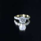2 Carat Lab Grown Diamond Round Engagement Ring with IGI Certificate Lab - ( E-VS1 ) - Rosec Jewels