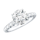 2 Carat Lab Grown Diamond Round Engagement Ring with IGI Certificate Lab - ( E-VS1 ) - Rosec Jewels