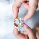 Round Cut 3 Carat Lab Grown Diamond Engagement Ring with IGI Certificate Lab - ( EF-VS ) - Rosec Jewels