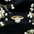 Round Cut 3 Carat Lab Grown Diamond Engagement Ring with IGI Certificate Lab - ( EF-VS ) - Rosec Jewels