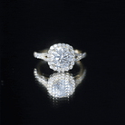 IGI Certified 2 Carat Round Lab Grown Diamond Statement Engagement Ring Lab - ( E-VS1 ) - Rosec Jewels