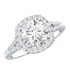 IGI Certified 2 Carat Round Lab Grown Diamond Statement Engagement Ring Lab - ( E-VS1 ) - Rosec Jewels