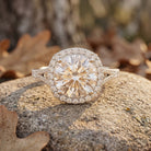 IGI Certified Lab Grown Diamond Statement Engagement Ring with Split Shank Lab - ( E-VS1 ) - Rosec Jewels