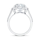 IGI Certified Lab Grown Diamond Statement Engagement Ring with Split Shank Lab - ( EF-VS ) - Rosec Jewels