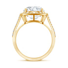 IGI Certified Lab Grown Diamond Statement Engagement Ring with Split Shank Lab - ( EF-VS ) - Rosec Jewels