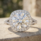 5 Carat Lab Grown Big Diamond Engagement Ring with IGI Certificate Lab - ( EF-VS ) - Rosec Jewels