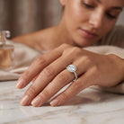 IGI Certified 1 CT Lab Grown Diamond Round Engagement Ring Lab - ( E-VS1 ) - Rosec Jewels