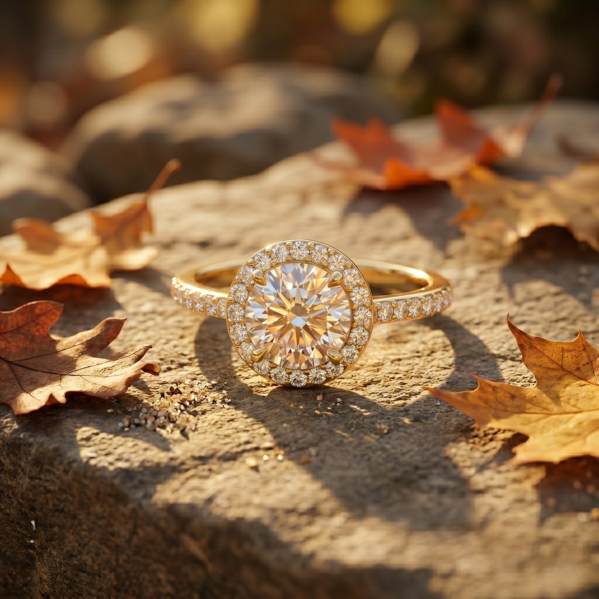 IGI Certified 1 CT Lab Grown Diamond Round Engagement Ring Lab - ( E-VS1 ) - Rosec Jewels