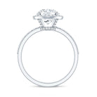Rosec Jewels-2 Carat Lab Grown Diamond Halo Engagement Ring with IGI Certificate