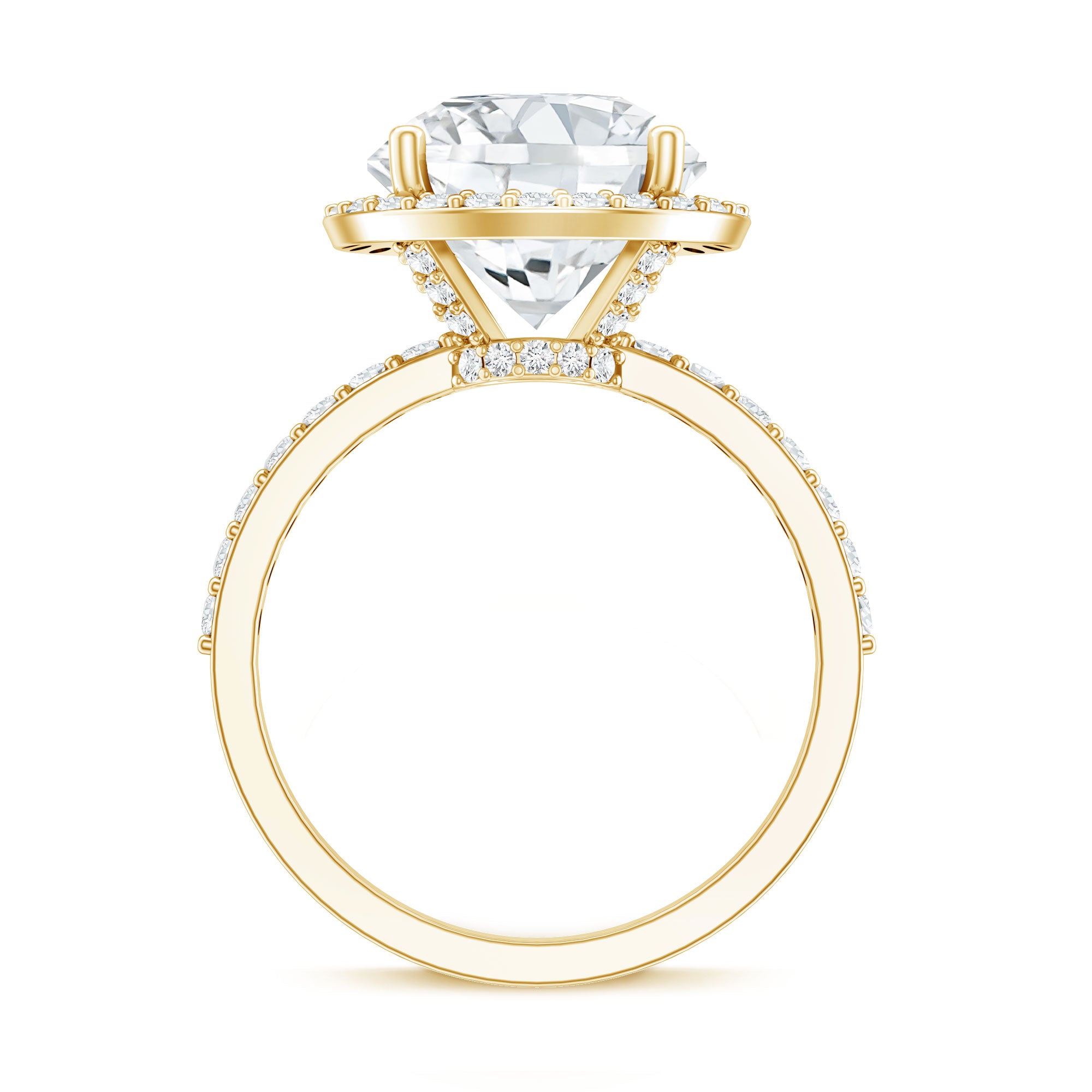 Rosec Jewels-4 Carat Lab Grown Diamond Cocktail Engagement Ring with IGI Certificate