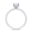 2 Carat Emerald Cut Lab Grown Diamond Solitaire Engagement Ring Lab - ( EF-VS ) - Rosec Jewels