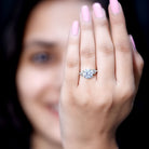 3 Carat Lab Grown Diamond Round Engagement Ring with Certificate Lab - ( EF-VS ) - Rosec Jewels