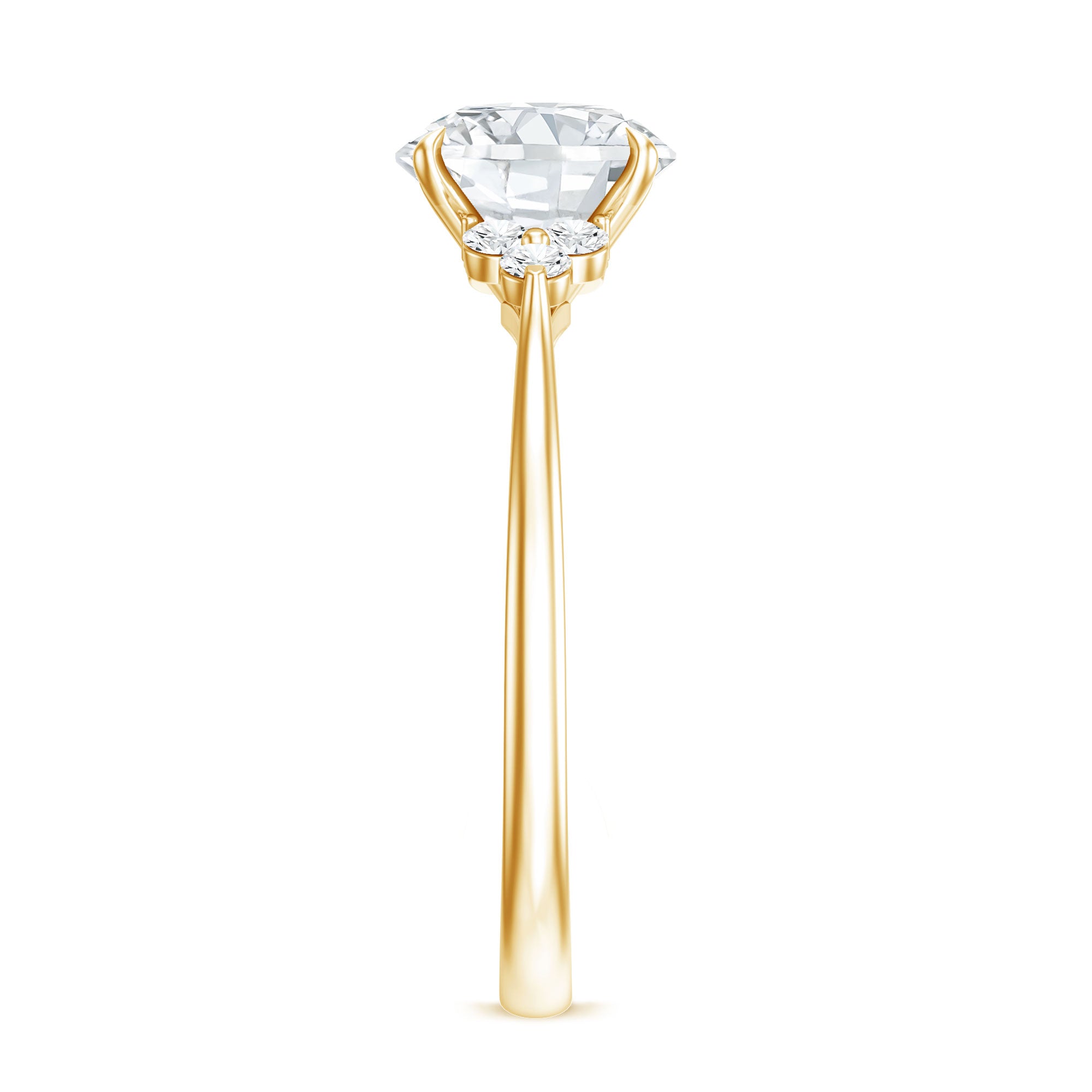 2 Carat Lab Grown Diamond Solitaire Engagement Ring for Women Lab - ( EF-VS ) - Rosec Jewels