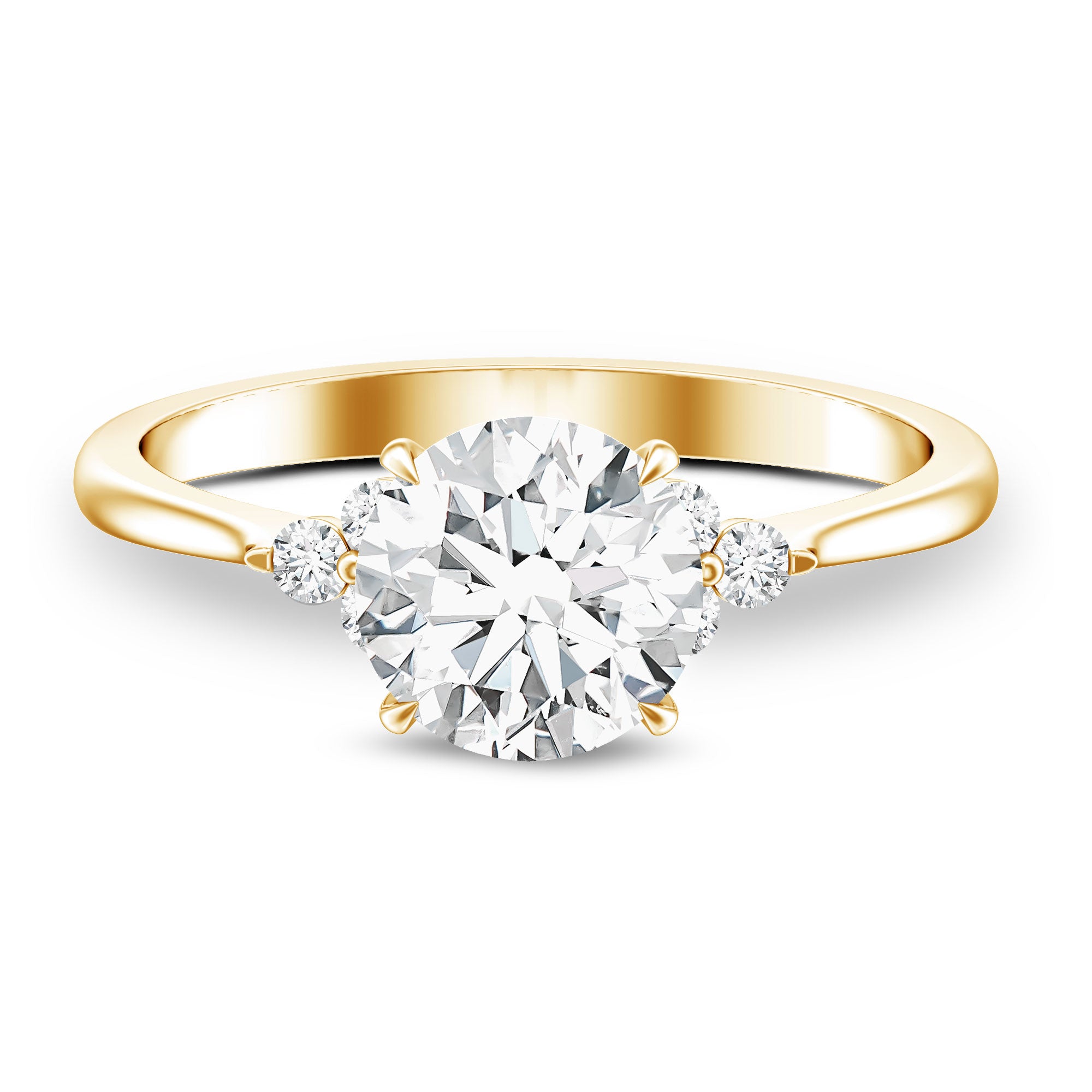 2 Carat Lab Grown Diamond Solitaire Engagement Ring for Women Lab - ( EF-VS ) - Rosec Jewels