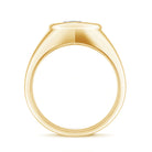 2 Carat Heart Shape Lab Grown Diamond Signet Engagement Ring Lab - ( EF-VS ) - Rosec Jewels