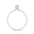 1/4 CT Round Cut Moissanite Promise Solitaire Ring for Her D-VS1 - Rosec Jewels