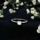 Claw Set Solitaire Moissanite Promise Ring for Women D-VS1 - Rosec Jewels