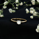 Claw Set Solitaire Moissanite Promise Ring for Women D-VS1 - Rosec Jewels