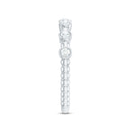 Rosec Jewels-Real Diamond Stackable Eternity Ring with Beaded Details