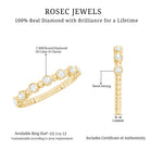 Rosec Jewels-Real Diamond Stackable Eternity Ring with Beaded Details