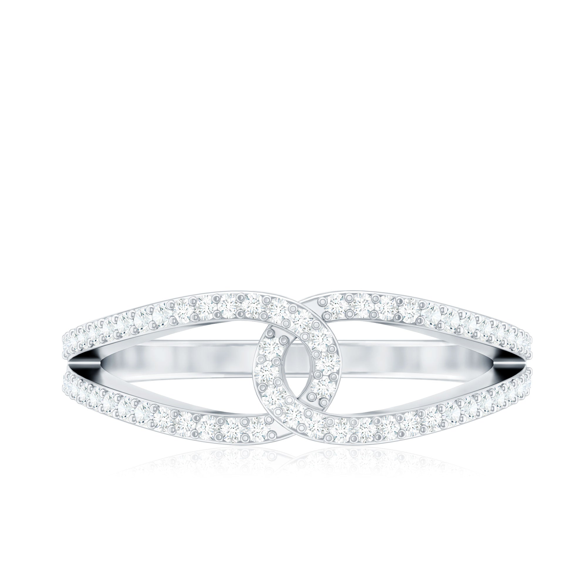 Certified Real Diamond Anniversary Ring for Women Natural - ( HI-SI ) - Rosec Jewels