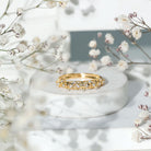 Certified Diamond Filigree Wedding Band for Women Natural - ( HI-SI ) - Rosec Jewels