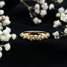 Certified Diamond Filigree Wedding Band for Women Natural - ( HI-SI ) - Rosec Jewels