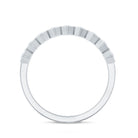 Rosec Jewels-Real Diamond Hexagon Half Eternity Ring for Women