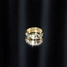 Rosec Jewels-Scatter Moissanite Wedding Wide Band Ring