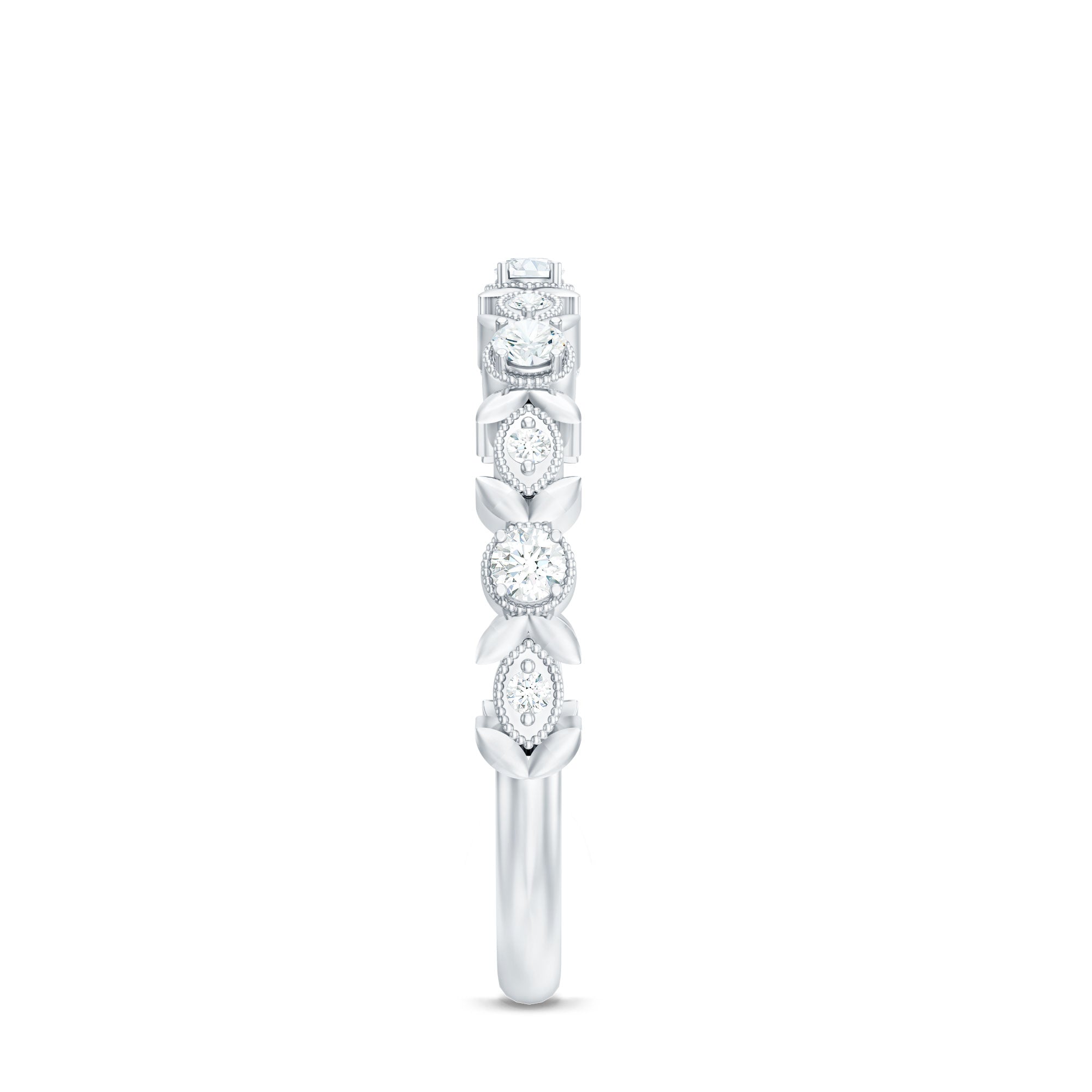 Rosec Jewels-Nature Inspired Diamond Wedding Ring
