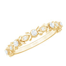 Nature Inspired Diamond Wedding Ring Natural - ( HI-SI ) - Rosec Jewels