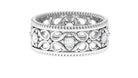 Rosec Jewels-Vintage Inspired Real Diamond Wedding Band Ring