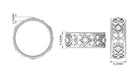 Rosec Jewels-Vintage Inspired Real Diamond Wedding Band Ring