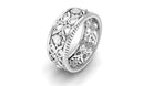 Rosec Jewels-Vintage Inspired Real Diamond Wedding Band Ring