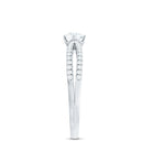 Rosec Jewels-Diamond Solitaire Engagement Ring With Split Shank